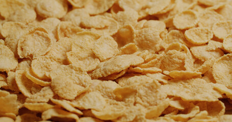 Pile of the cereal breakfast
