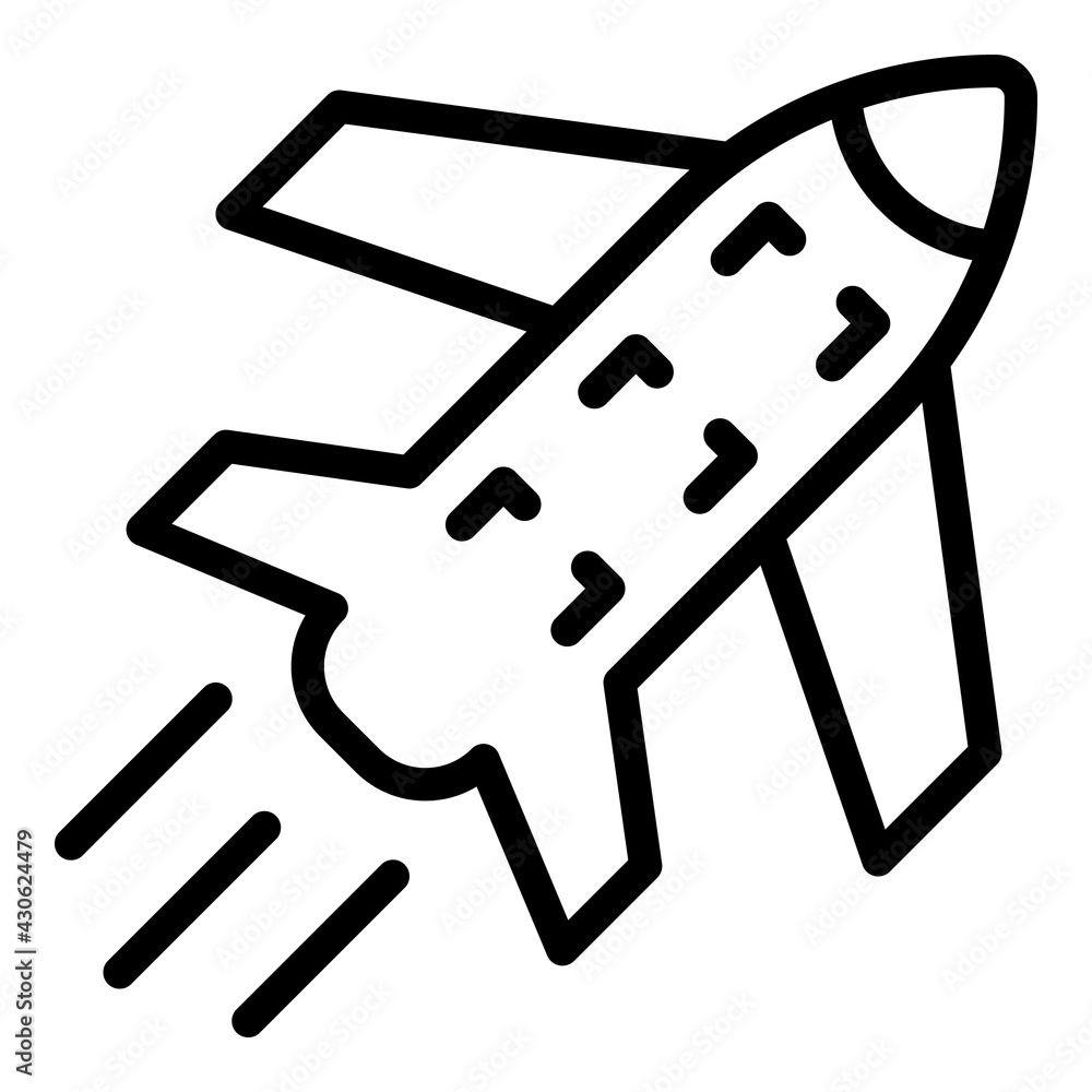 Poster shipping plane icon. outline shipping plane vector icon for web design isolated on white background