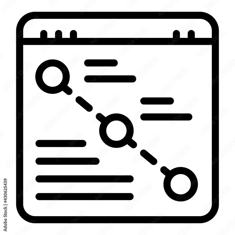Poster purchase tracking icon. outline purchase tracking vector icon for web design isolated on white backg