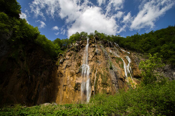 Plitvice lakes national park in Croatia, landscape