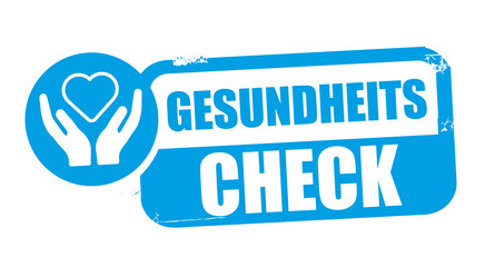 Gesundheitsvorsorge - Stempel Gesundheitscheck