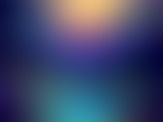 Dark holographic glowing abstract background. Magical night sheen of blue purple yellow gradient.
