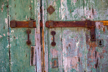 Old doors in Sutivan, Croatia