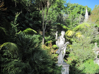  Antique statue in the Quinta da Regaleira Park 