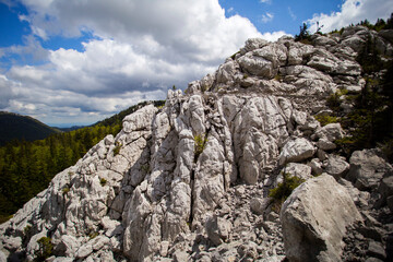 Northern Velebit national park in Croatia landscape