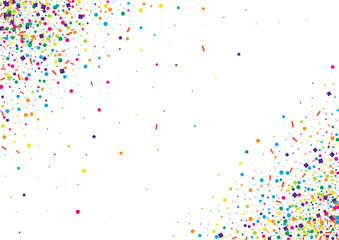 Red Geometric Group Isolated. Blur Square Illustration. Yellow Object Dot Background. Pink Summer Confetti.