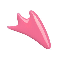 Blot of pink nail polish isolated on white