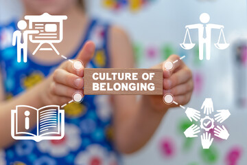 Culture of belonging education children concept.