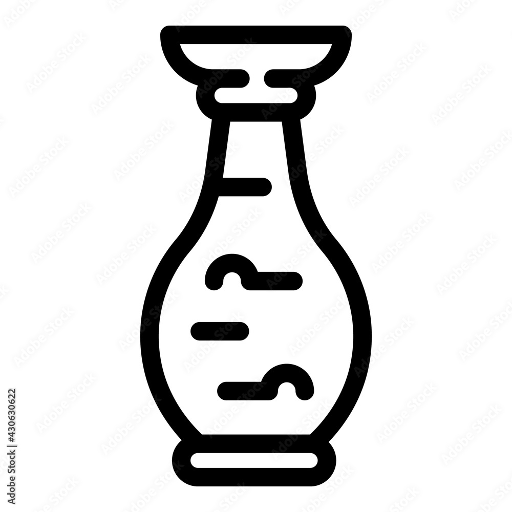 Poster soy sauce bottle icon. outline soy sauce bottle vector icon for web design isolated on white backgro