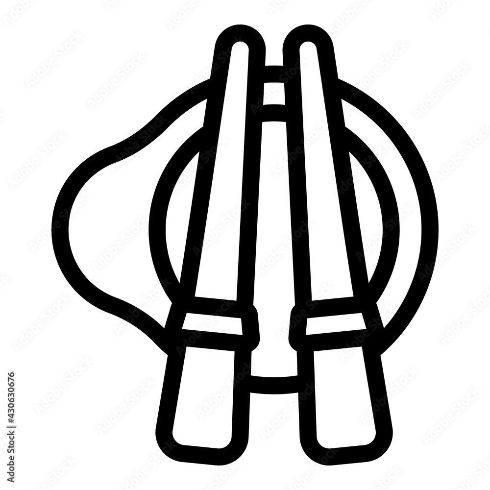 Poster chopsticks icon. outline chopsticks vector icon for web design isolated on white background