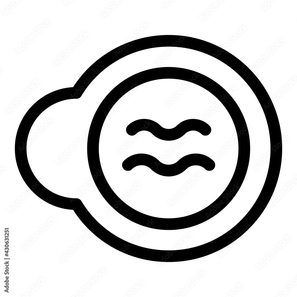Poster soy sauce plate icon. outline soy sauce plate vector icon for web design isolated on white backgroun