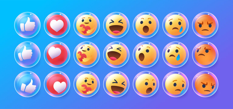 3d Emoji In Various Points Of View