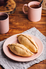 Two Cabbage Mini Pies on Plate