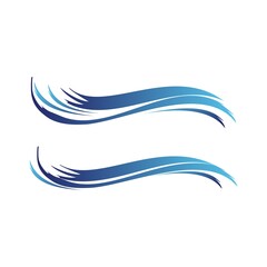 Circle wave Logo Template vector