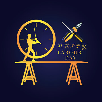Labour Day 2021 Vector. 1st May International Labour Day. Thank You for Your Hard Work. Worker's Day Vector Art