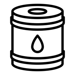 Kerosene tank icon. Outline Kerosene tank vector icon for web design isolated on white background