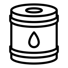 Kerosene tank icon. Outline Kerosene tank vector icon for web design isolated on white background