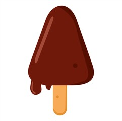 Vector illustration of ice cream starting to melt, food and culinary theme, perfect for advertising of food products