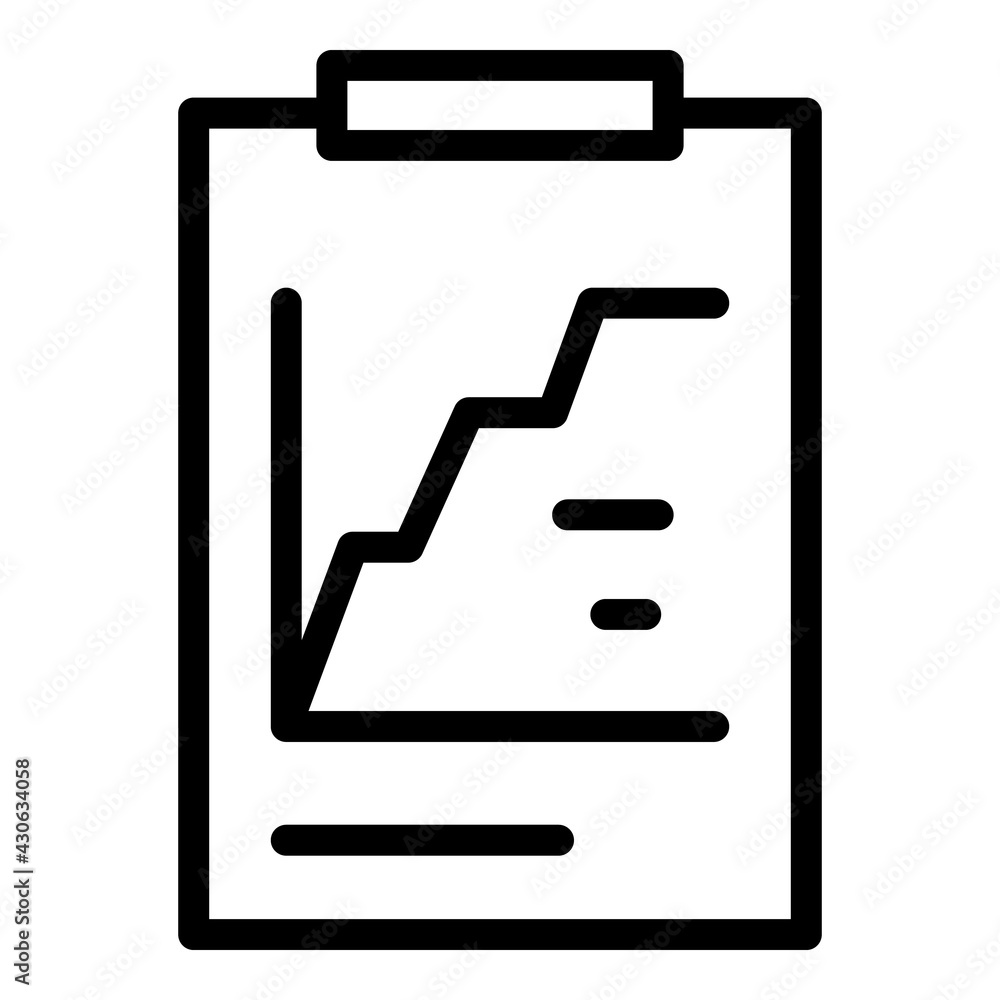 Aufkleber market analytics icon. outline market analytics vector icon for web design isolated on white backgro