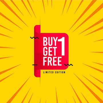 buy 1 get 1 free design template. Shop now illustration banner and poster.