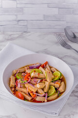 Fermented pork sausage with fermented fish