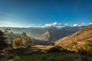 Fototapeta na wymiar Landscapes of The Sacred Valley of the Incas, Cusco - Peru