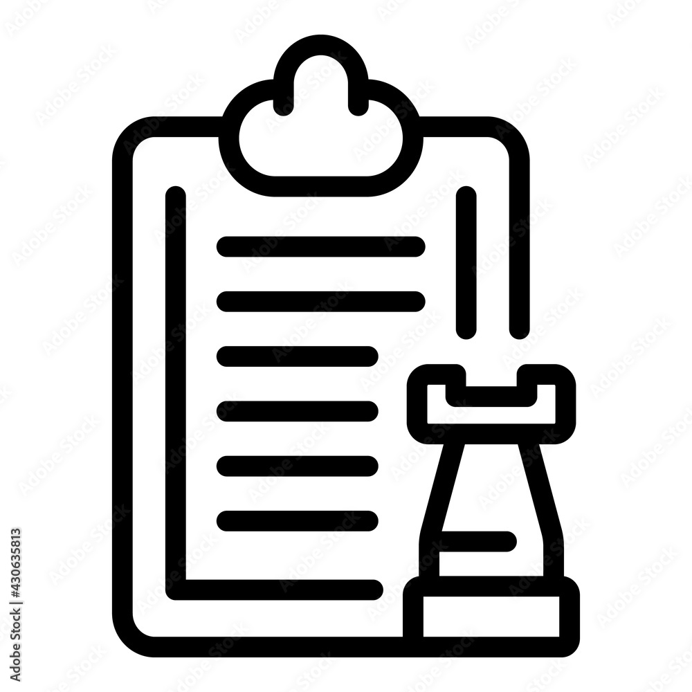 Poster team realization icon. outline team realization vector icon for web design isolated on white backgro