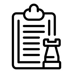 Team realization icon. Outline Team realization vector icon for web design isolated on white background