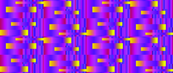 Yellow-purple rectangles on red squares. For illustrations and textures.