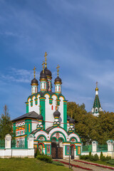 Fototapeta na wymiar Temple of Joseph Volotsky in Pavlovskaya Sloboda, Russia