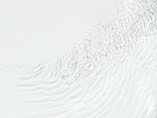 Water background. White transparent water texture, blue mint water surface with waves and ripple....