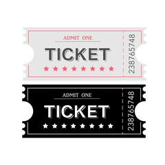 
Vector template for a ticket. Create a paper ticket to a movie, theatre, circus etc. Retro ticket.