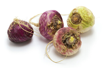 peruvian superfood maca isolated on white background