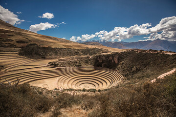 Fototapeta na wymiar Moray, Sacred Valley of the Incas, Cusco - Peru
