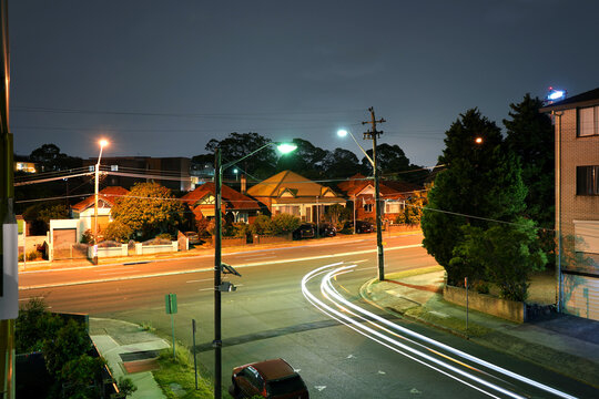 View Of Princes Hwy In Kogarah, A Southern Suburb In Sydney.