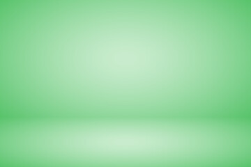 Empty pastel green studio abstract background with spotlight effect. Product showcase backdrop. Stage lighting. Vector illustration.