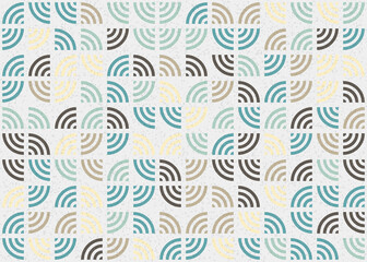 Abstract Geometric Pattern generative computational art illustration