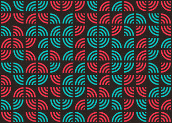 Abstract Geometric Pattern generative computational art illustration