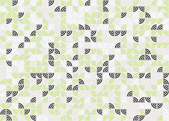 Abstract Geometric Pattern generative computational art illustration