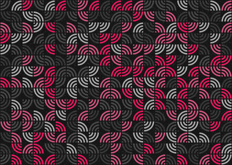 Abstract Geometric Pattern generative computational art illustration