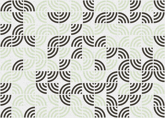 Abstract Geometric Pattern generative computational art illustration