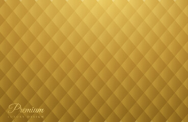 Beautiful gold abstract background with gold diamond abstract pattern. Business design. Shining background. 3D luxury flat style. Vector illustration of EPS 10.