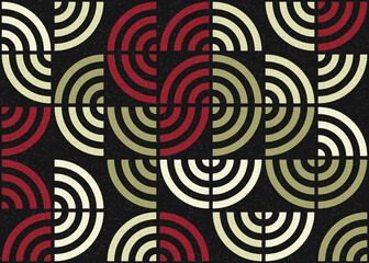 Abstract Geometric Pattern generative computational art illustration