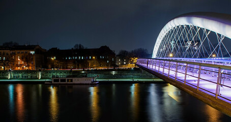 Obraz premium Kraków nocą