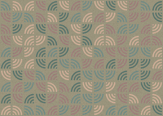 Abstract Geometric Pattern generative computational art illustration