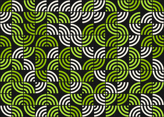 Abstract Geometric Pattern generative computational art illustration