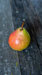 Peach on wood