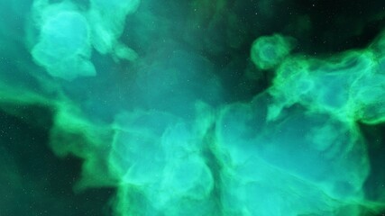 nebula gas cloud in deep outer space, colorful space background with stars, 3d render