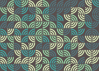 Fototapeta premium Abstract Geometric Pattern generative computational art illustration
