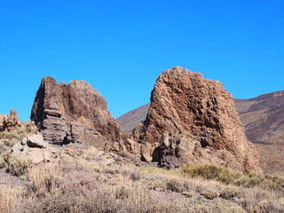 Fototapeta premium volcano and rock formation in teide national park in tenerife